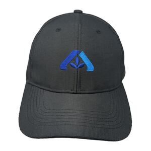 Albertsons Strapback Baseball Cap Black One Size Adjustable Image Solutions